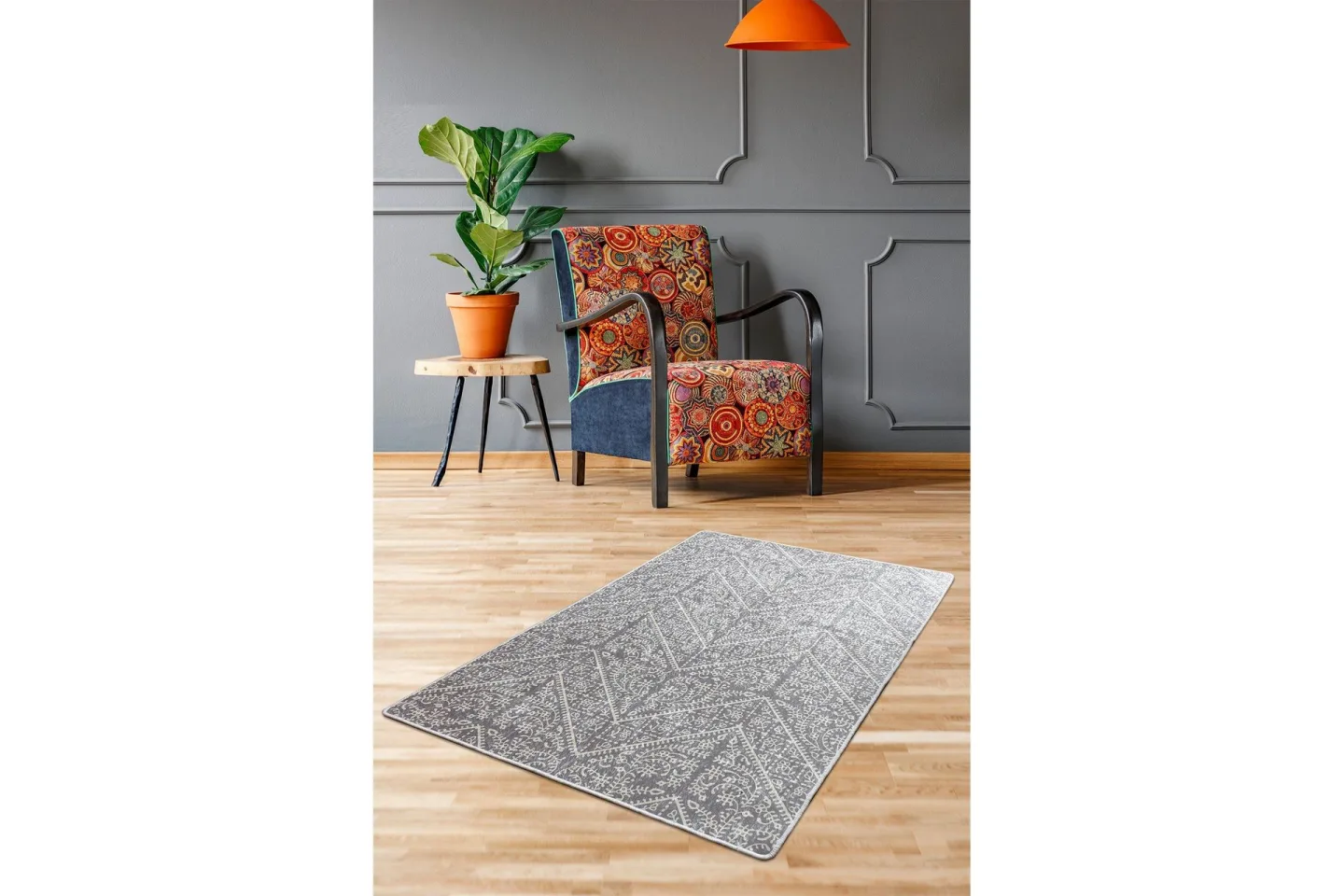 Assaggie Entrematta 100x300 cm - Grå/Sammet