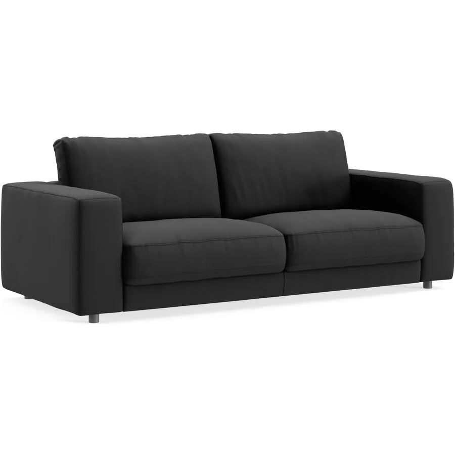 Sofa Ava Bezug: 100% Polyester black B 230 T 107 cm - Möbel Konfigurator: Traummöbel individuell zusammenstellen