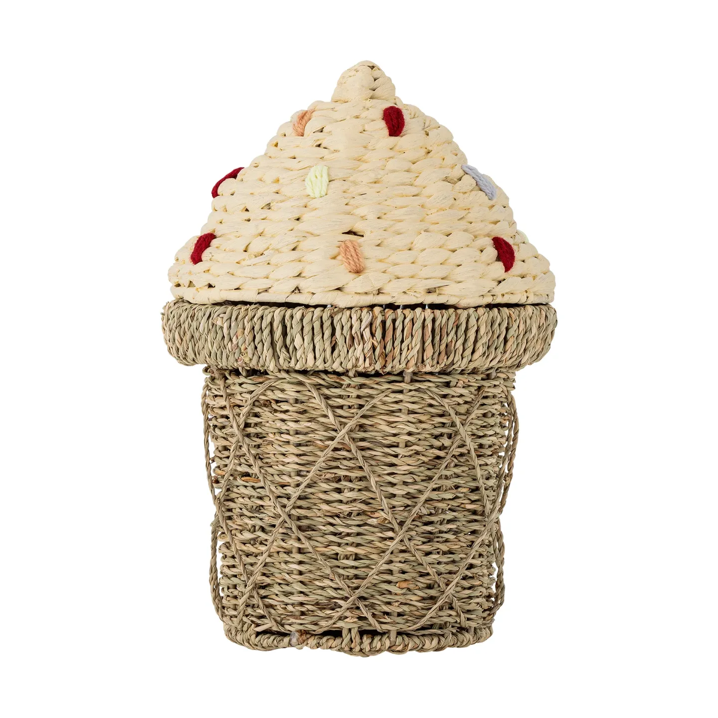 Bloomingville Cillie Korb mit Deckel 28x41 cm Natur
