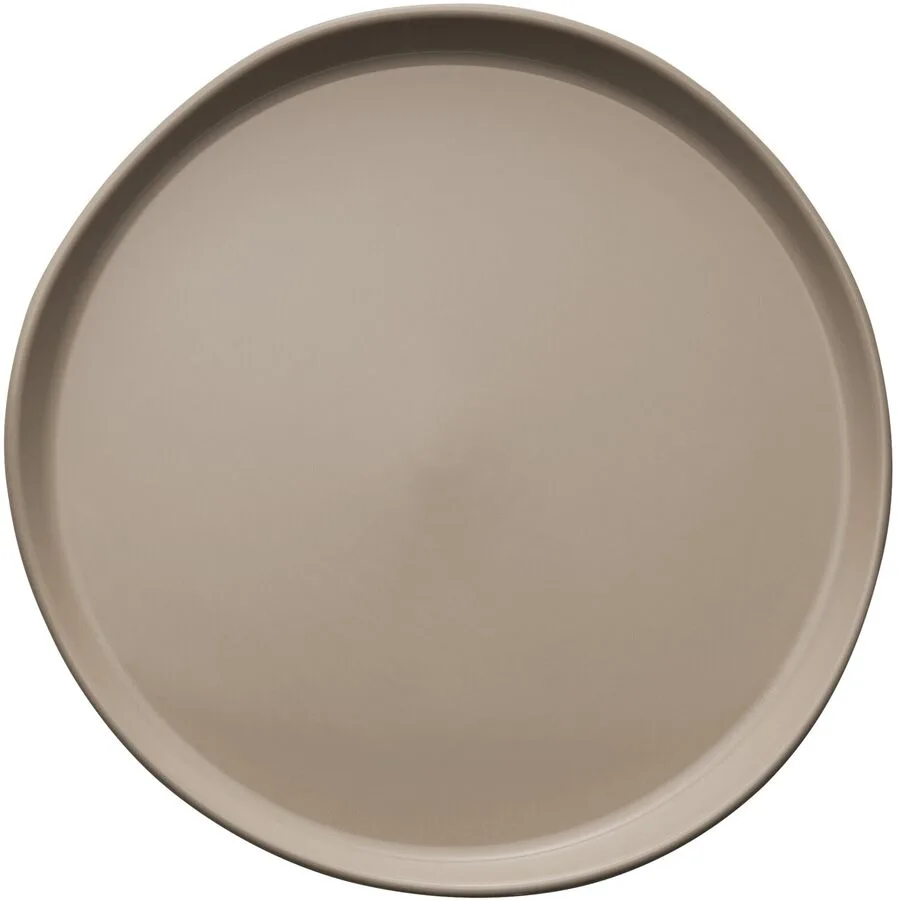 DEGRENNE Teller flach Brume Braun Porzellan 20 cm