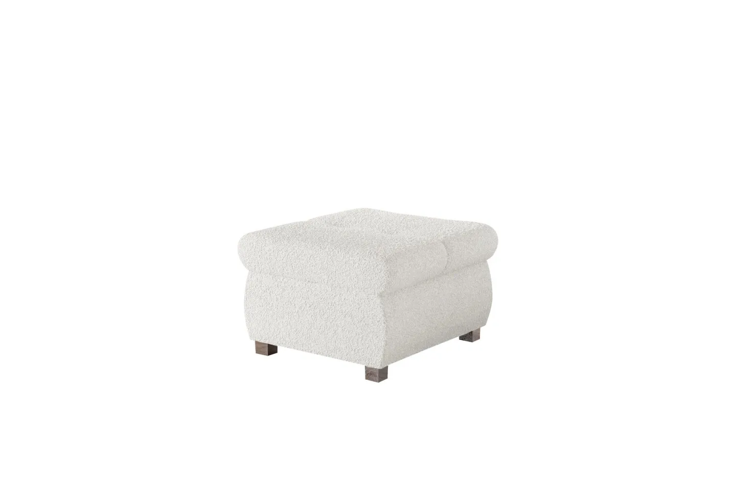 Cerys Fotpall 60 cm - Vit