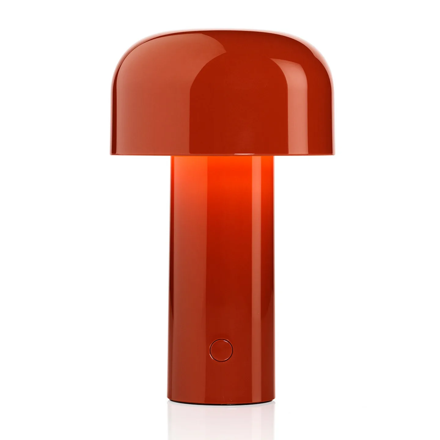 Bellhop Portable Tischleuchte Brick Red - Flos - Wohnzimmer - Design - Kunststoff - Mit Schirm