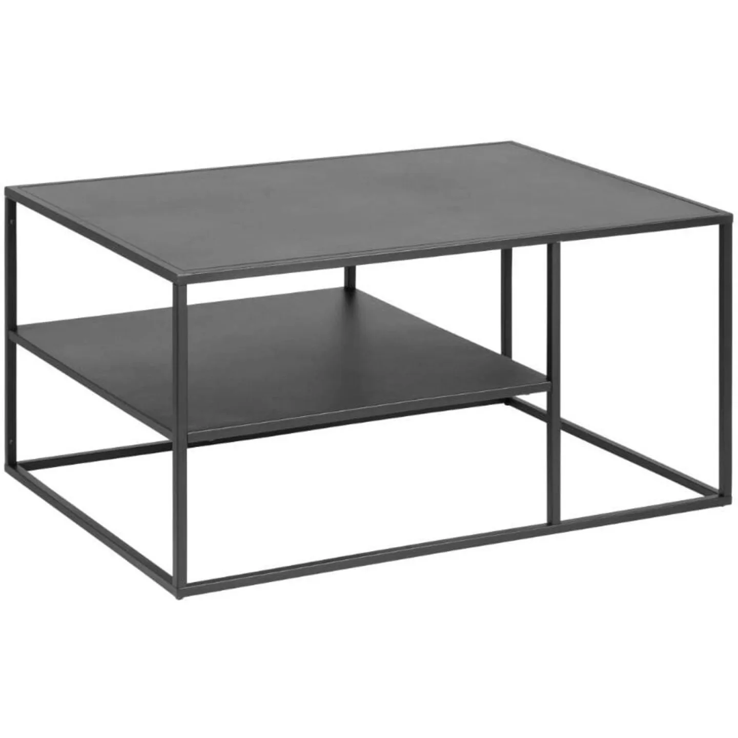 AC Design Furniture Salontisch AC Design Schwarz Metall B 90 T 60 cm - Salontisch