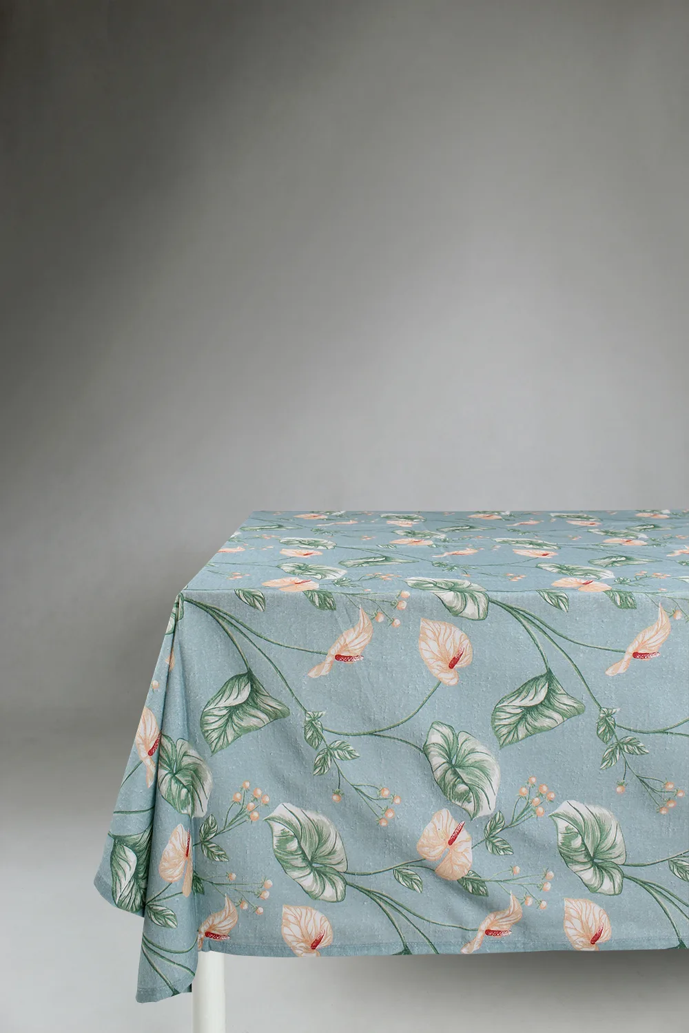Dukar - Bomullsduk Adella (turkis) (Størrelse: 140 x 250 cm)