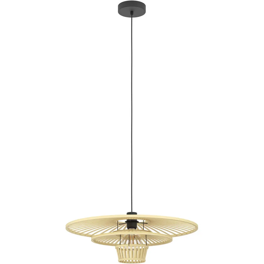 Eglo Pendellampe Lydney Schwarz Stahl 110 cm