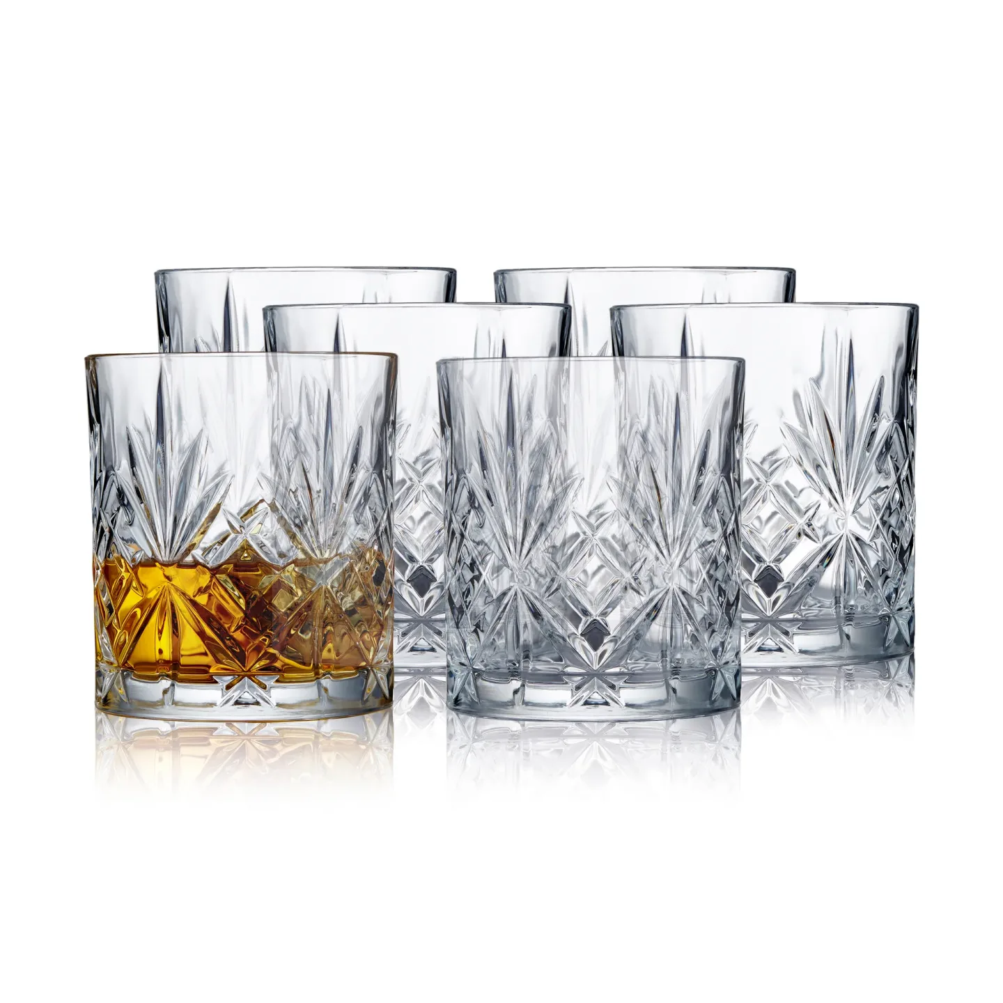 Lyngby Glas Melodia Whiskeyglas 31 cl 6er Pack Kristall