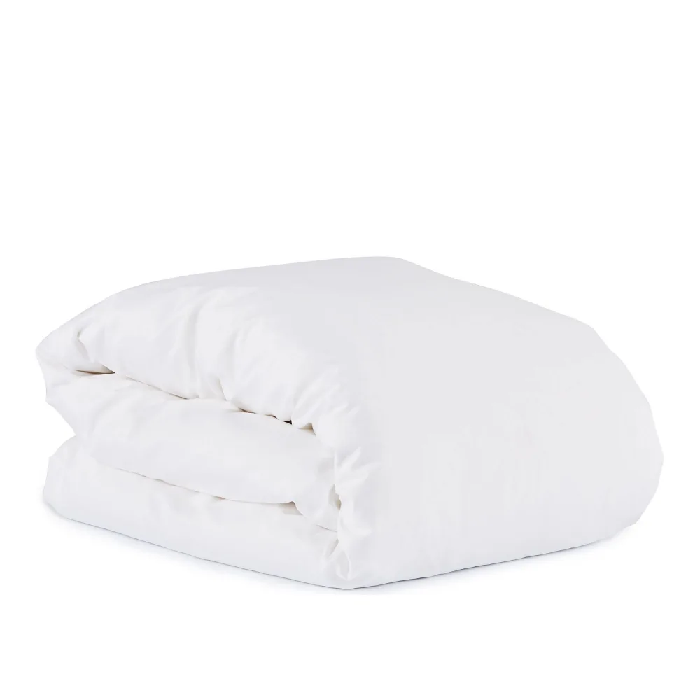 Mille Notti - Satina Påslakan EKO, Vit, 200 x 220 - Påslakan - Vit