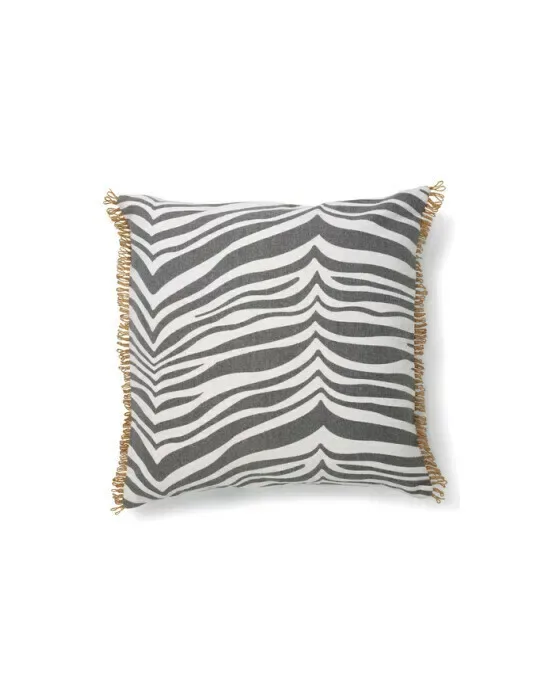 Zebra Cushion Grey