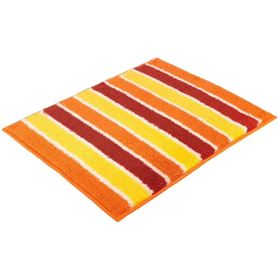 Vossen Badteppich Fancy orange Polyacryl 50 x 60 cm Rechteckig