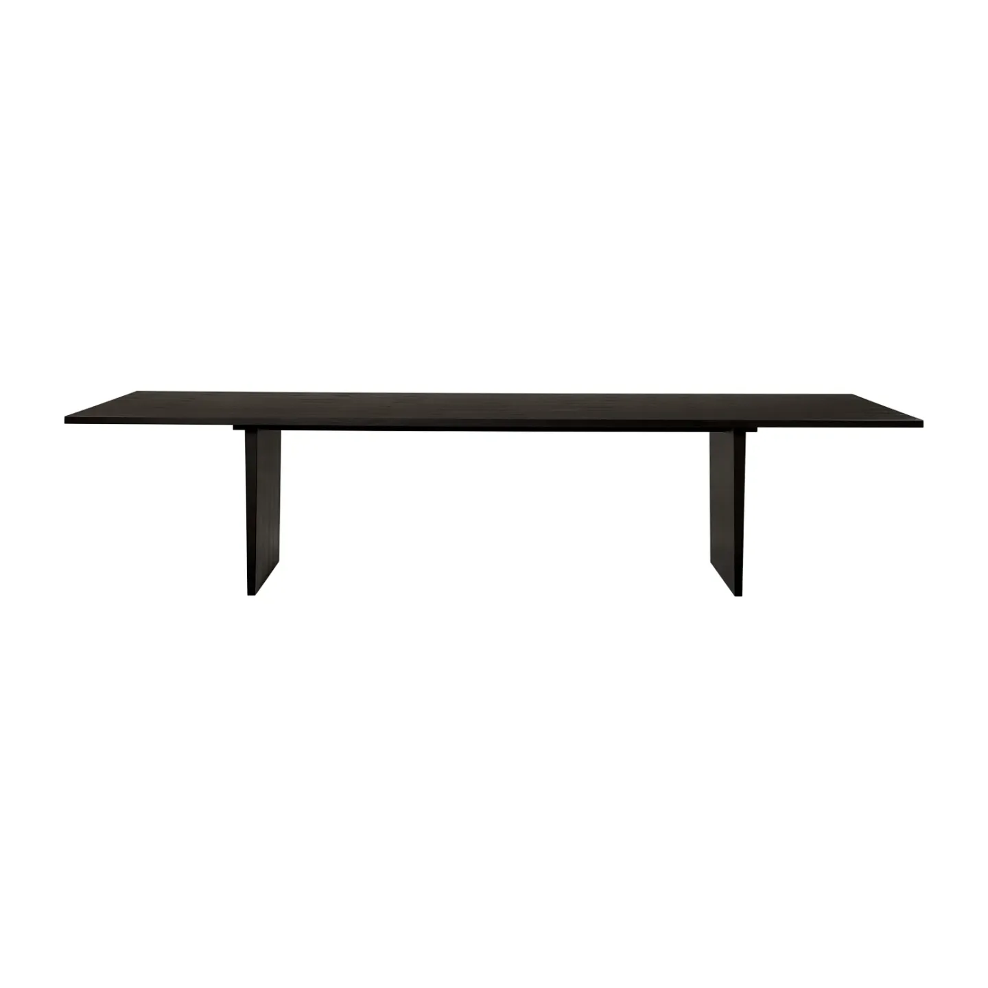 GUBI Private matbord 100x320 cm Brun-svartbetsad ek