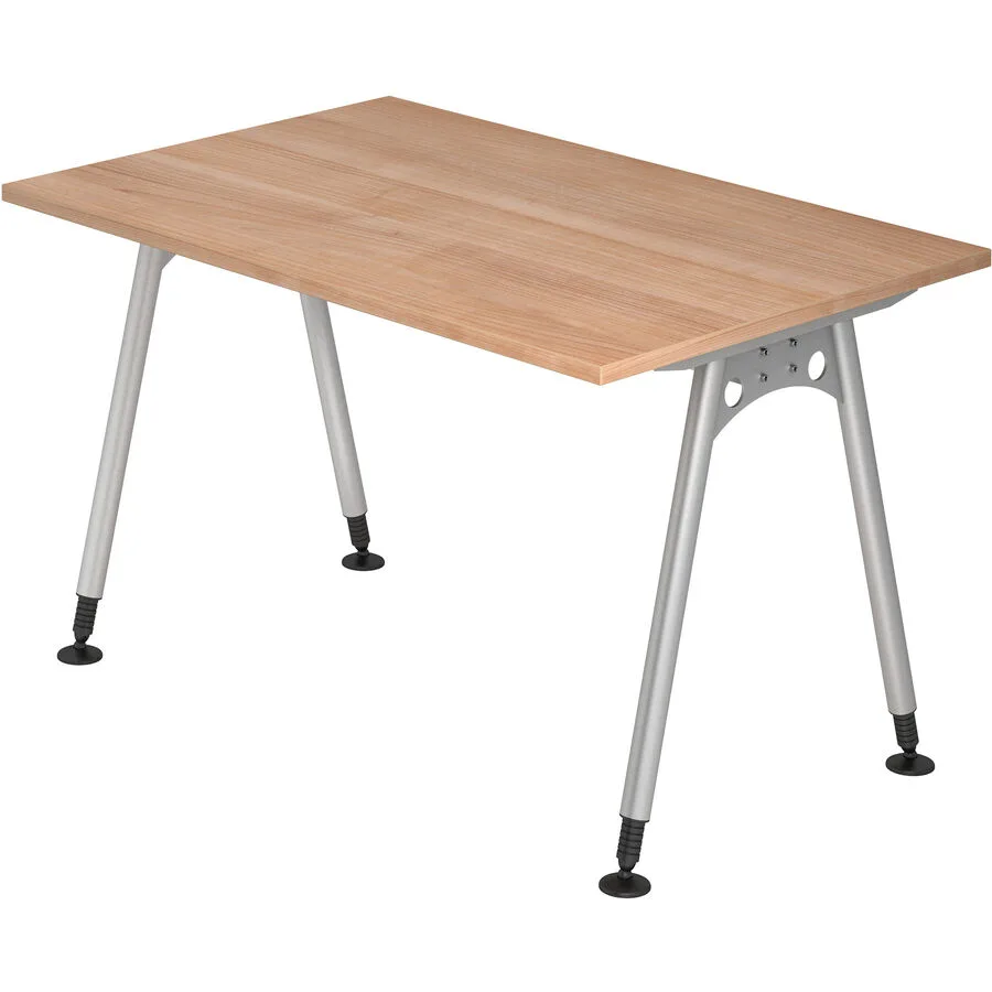 Schreibtisch Office nussbaum Holzwerkstoff B 120 T 80 cm