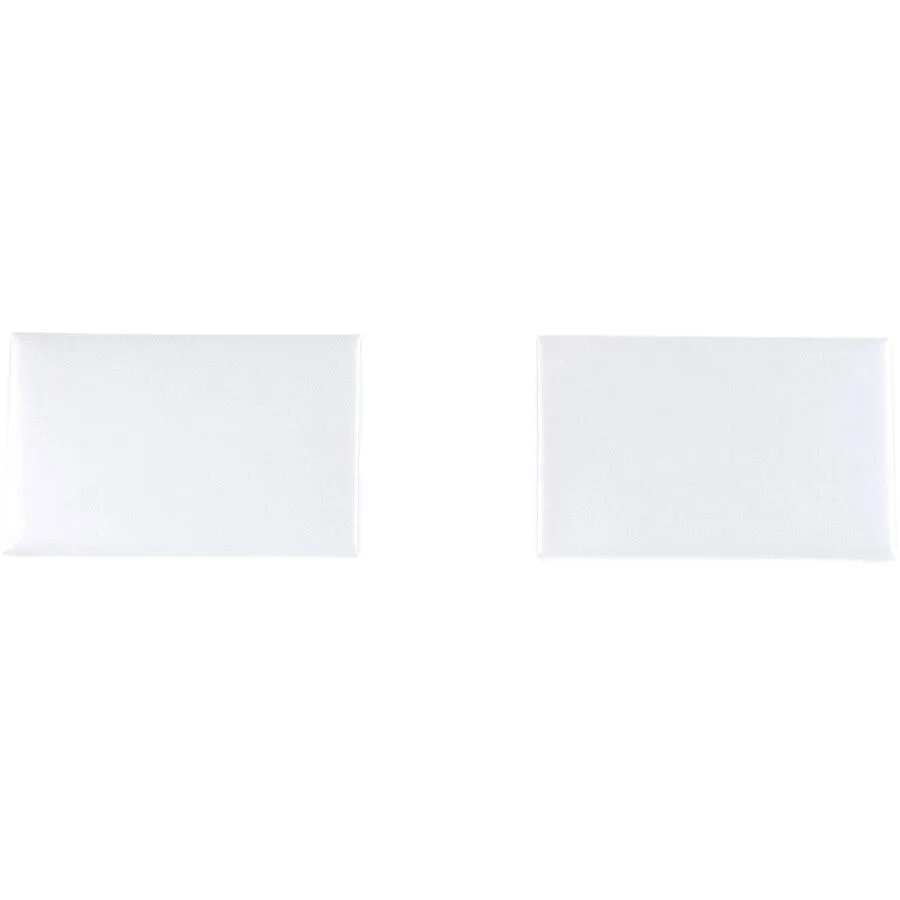 Hasena Kissen-Set Felice weiss Bezug Kunstleder B 55 cm T 3.5 cm