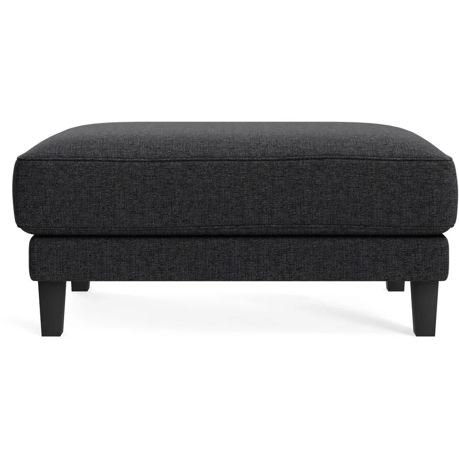 Hocker Avena anthrazit Stoff/Holzfuss schwarz B 101 H 45 cm - Möbel Konfigurator: Traummöbel individuell zusammenstellen