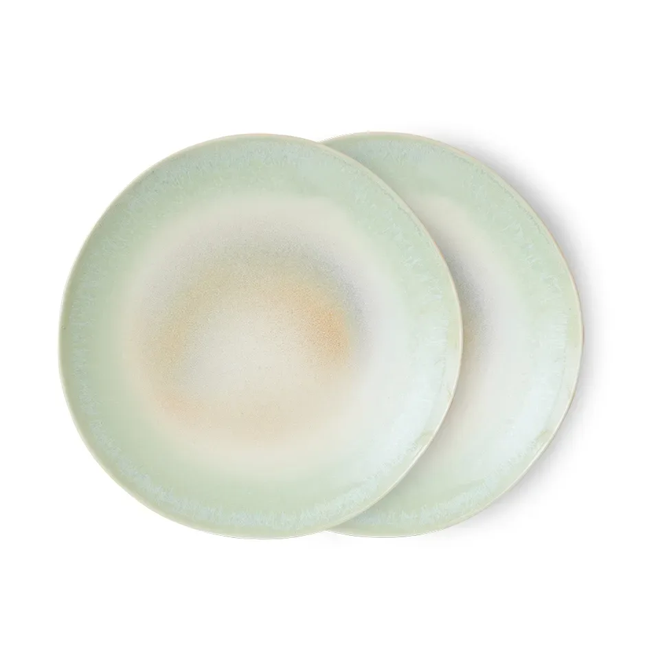 HKliving 70's Teller Ø27,5cm 2er Pack Palms
