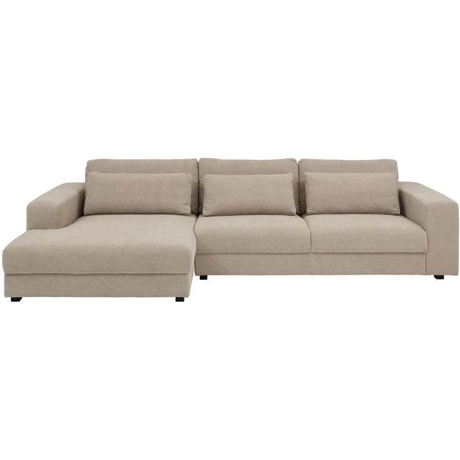Ecksofa Linea Beige Stoff 342 cm 163 cm