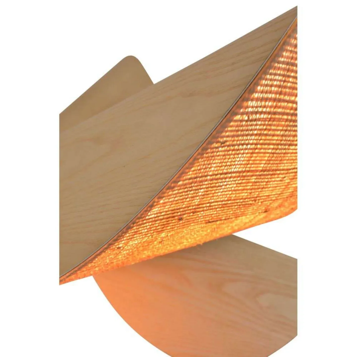 Lys Pendelleuchte M, 6-flg., natur, Holz/Rafia - Forestier - Wohnzimmer - Design - Sonstige - Mehrflammig