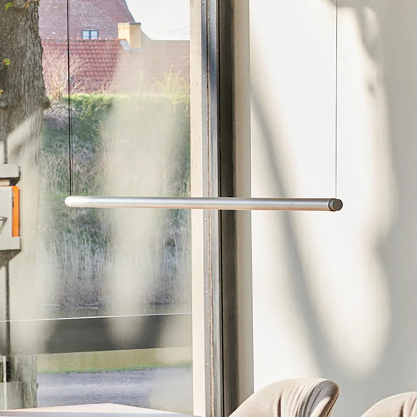 Factor Linear 1500 LED-hængelampe, aluminium, drejelig - HAY - Køkken - Design - Metal - Med én lyskilde