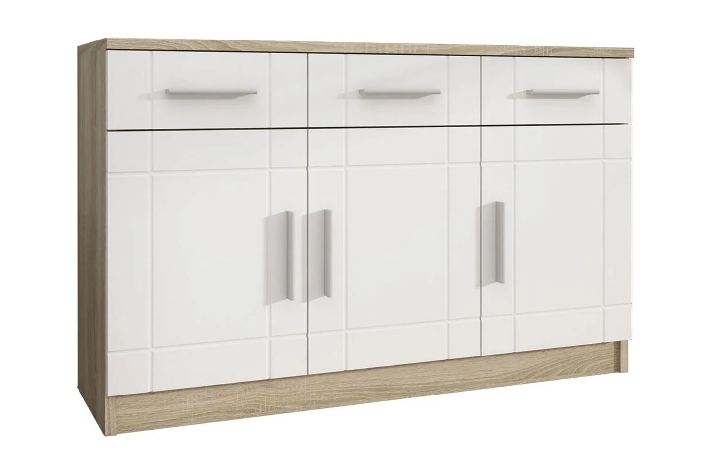 Valga Byrå 37x104 cm - Vit/Natur