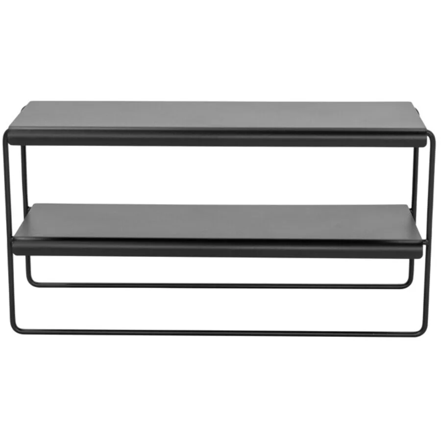 Spinder Design Schuhregal Skadi Schwarz Stahl 73 cm 38.5 cm