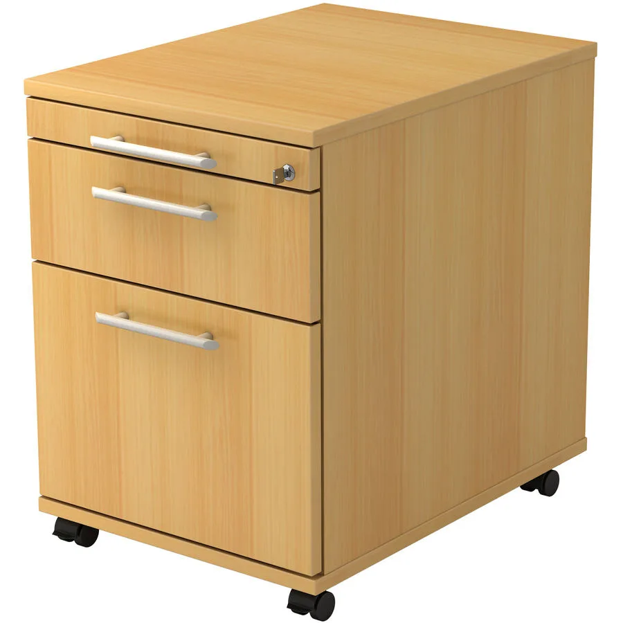 Rollcontainer Office buche Holzwerkstoff B 42.8 H 59 cm