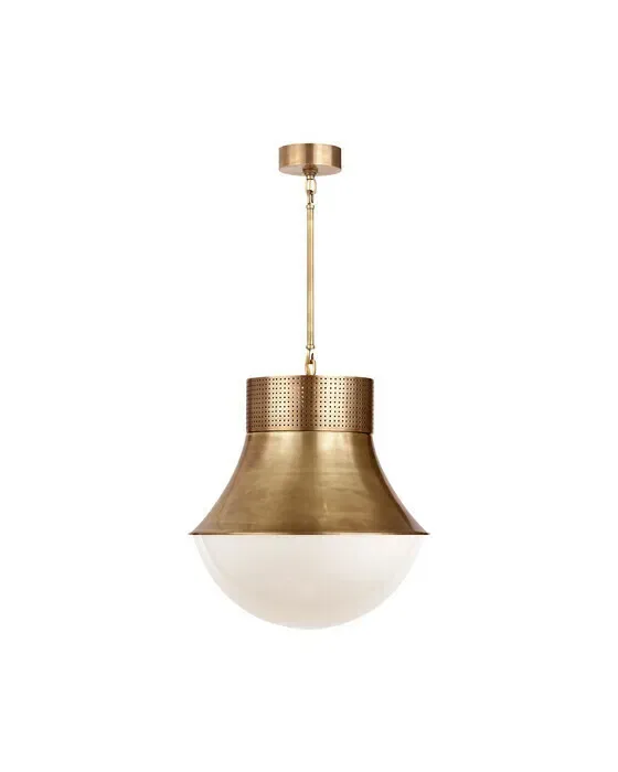 Precision Large Pendant Antique-Burnished Brass