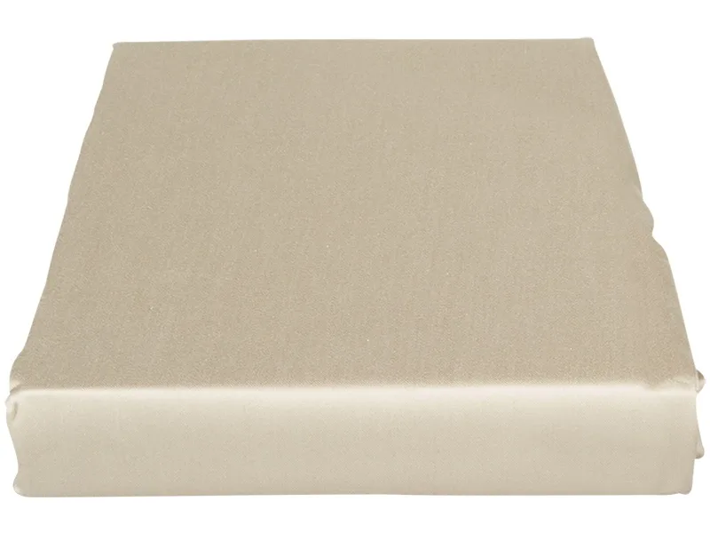 Fixleintuch SATIN LOTUS 160x200cm taupe