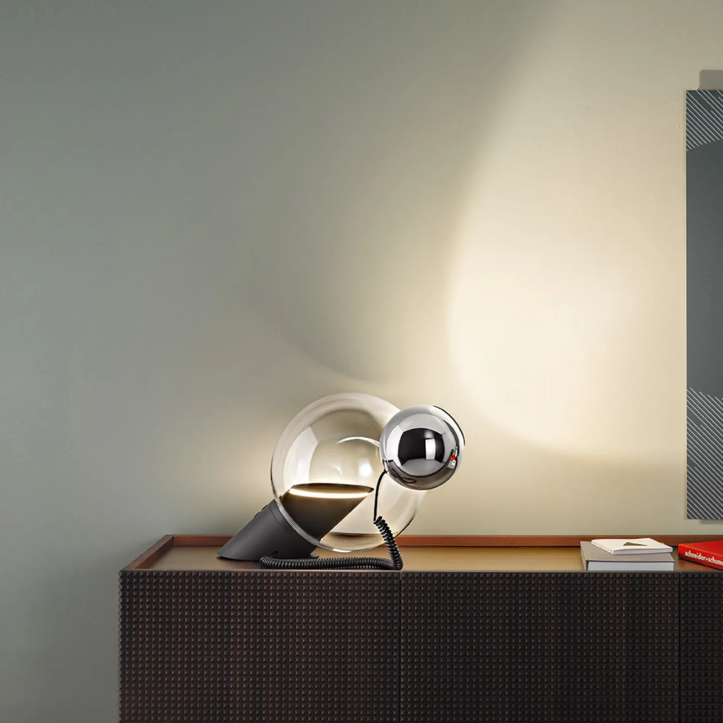 Gravita LED-Tischlampe, 2-flammig - Stilnovo - Wohnzimmer - Design - Metall