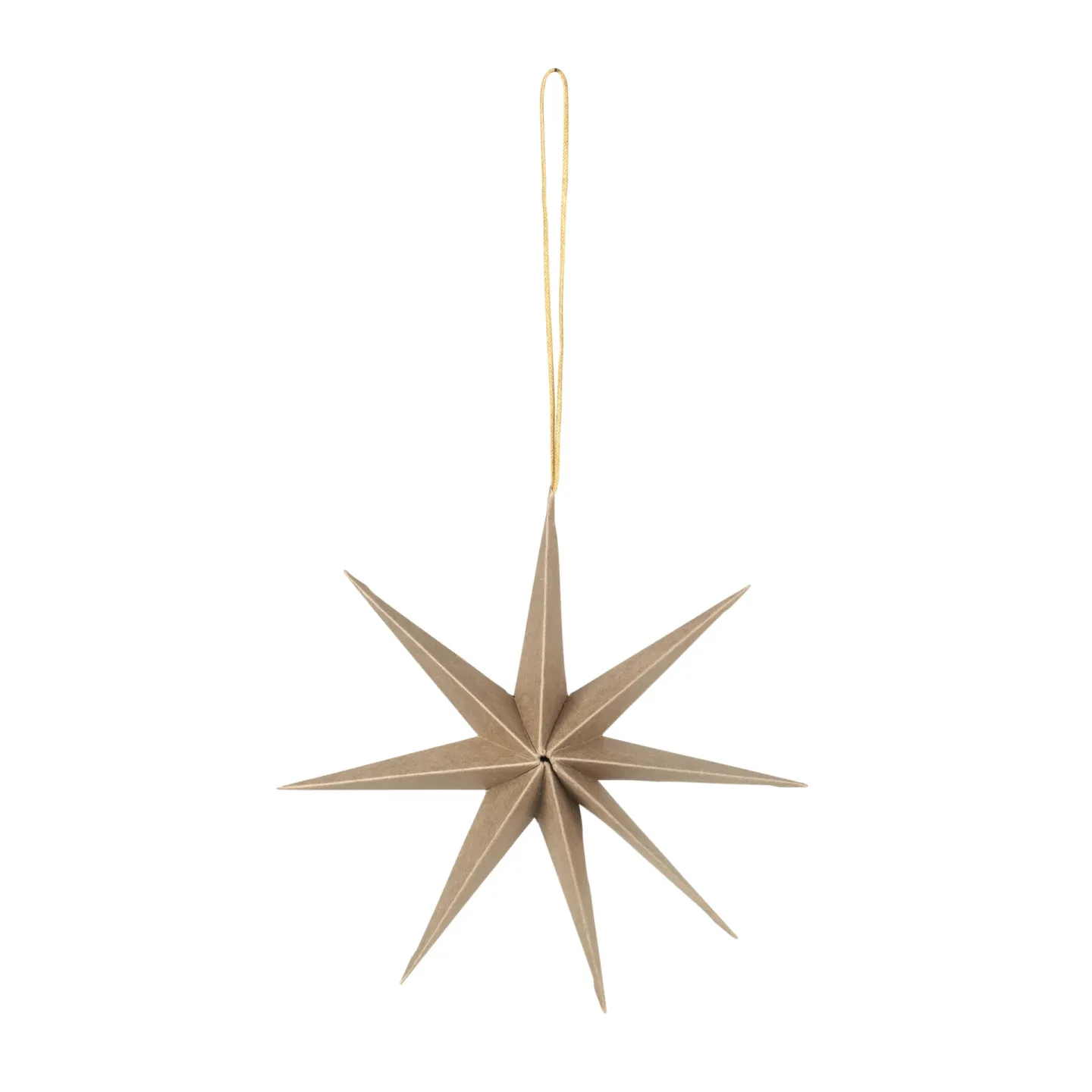 Broste Copenhagen Star pappersstjärna Ø15 cm Natural brown