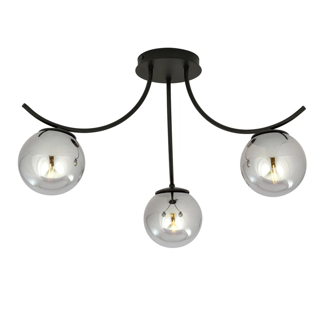 Emibig Lighting - Boston Ø65 - Takplafond - Svart/Rökfärgad