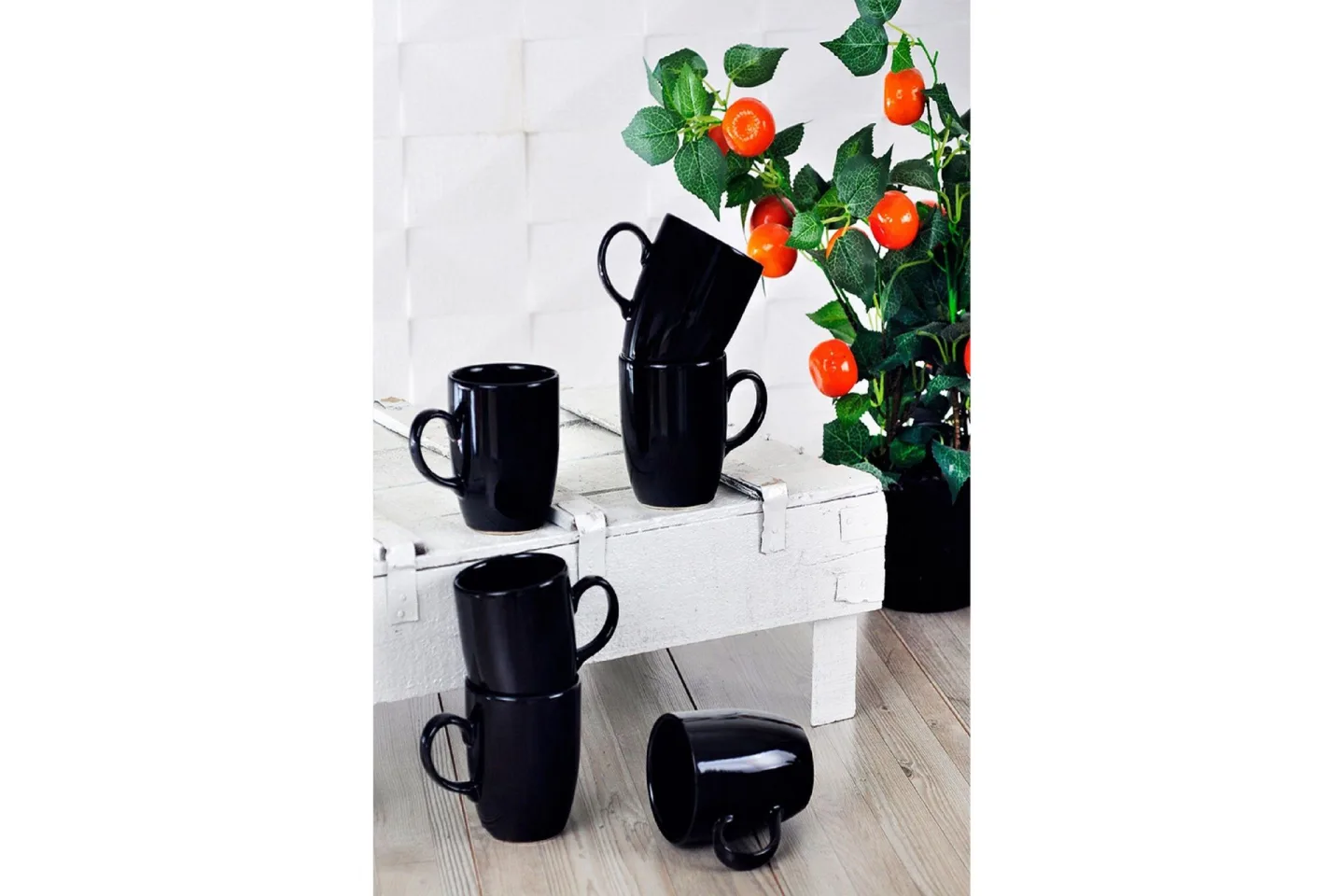 Kevat Kaffekopp 6-delar - Svart