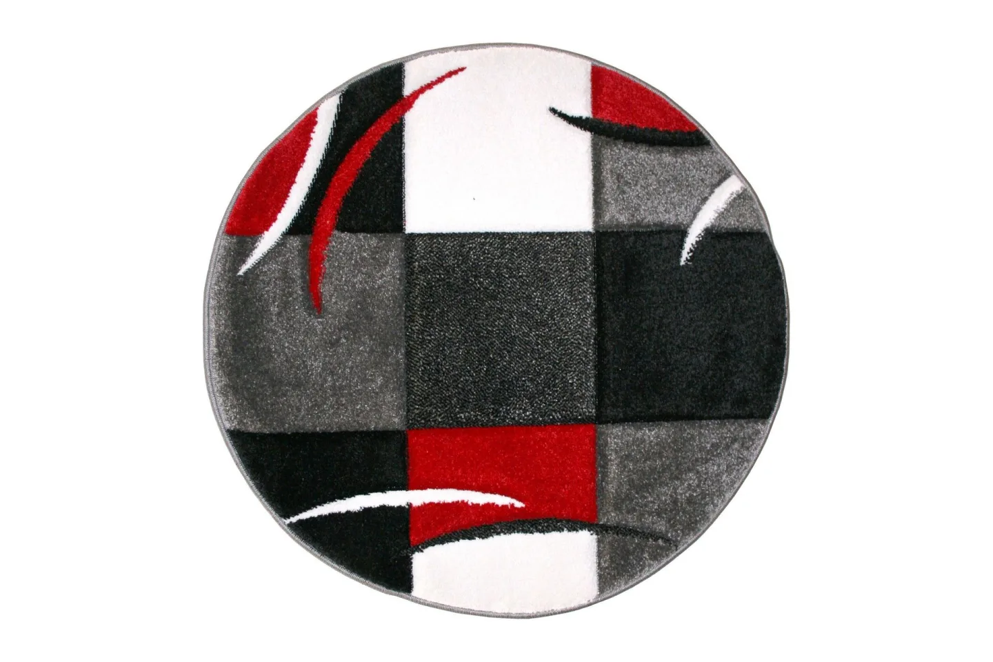 London Patch Friezematta Rund 240 - Röd