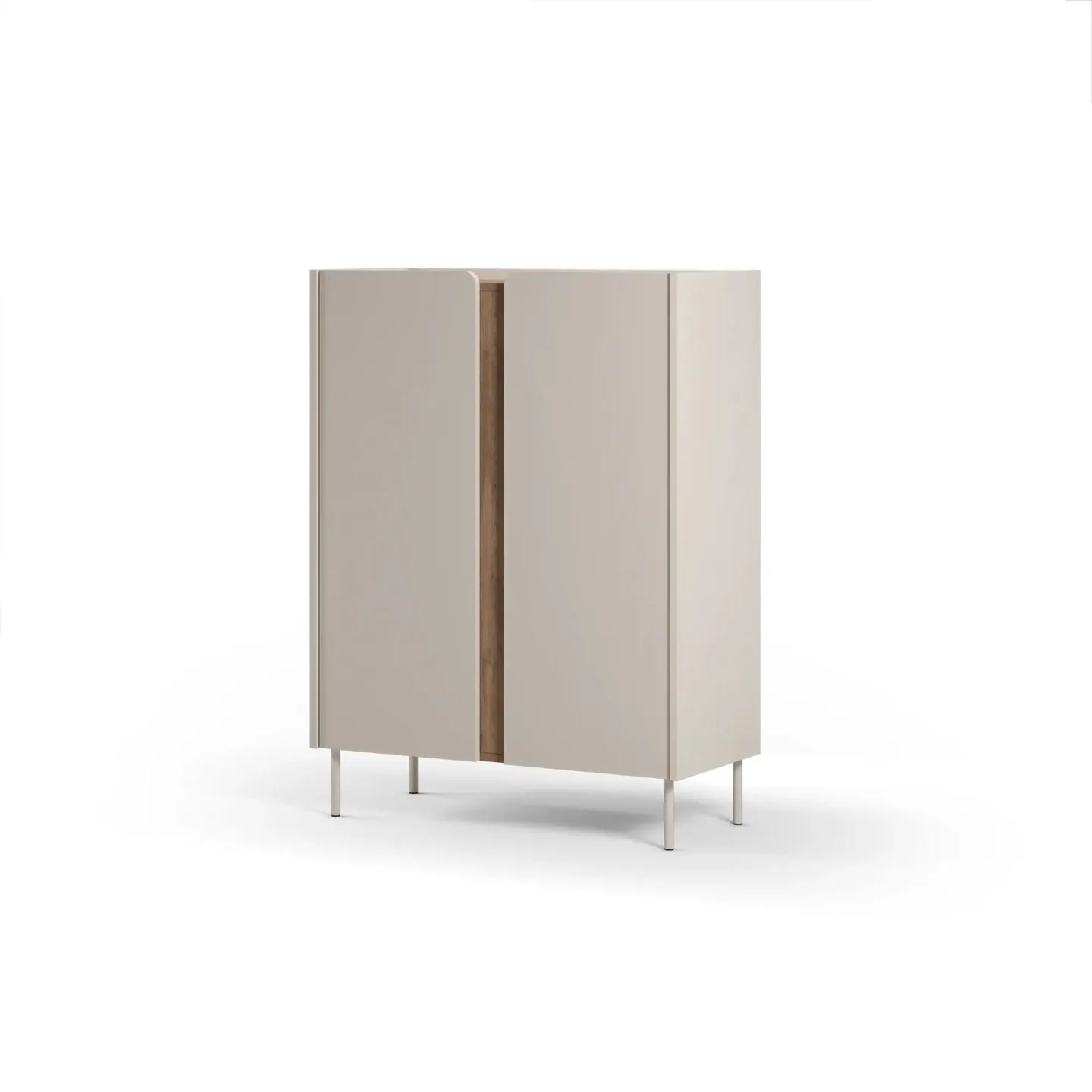 Lomar Sideboard 90x120,4x40,5 cm - Santstone, naturfärgad ek
