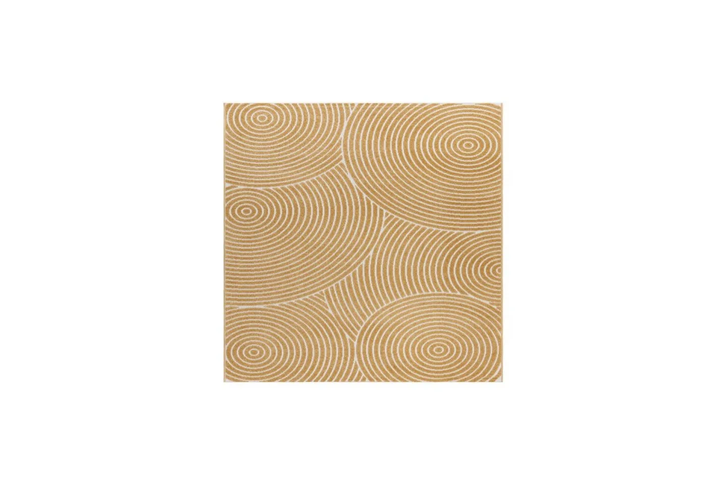 Wiltonmatta Hawaii Trend 240x240 cm, Gul - 240x240 cm, Gul