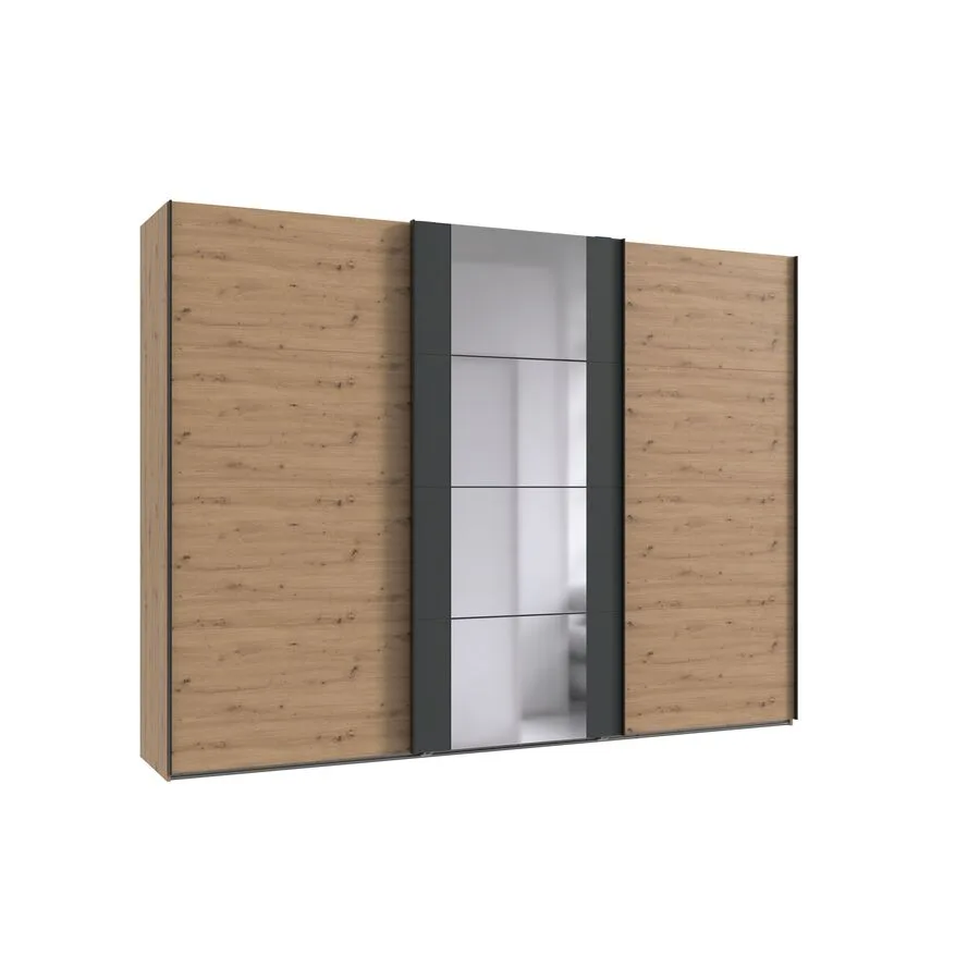 Kleiderschrank Juli Eiche Nachbildung Holzwerkstoff B 313 cm