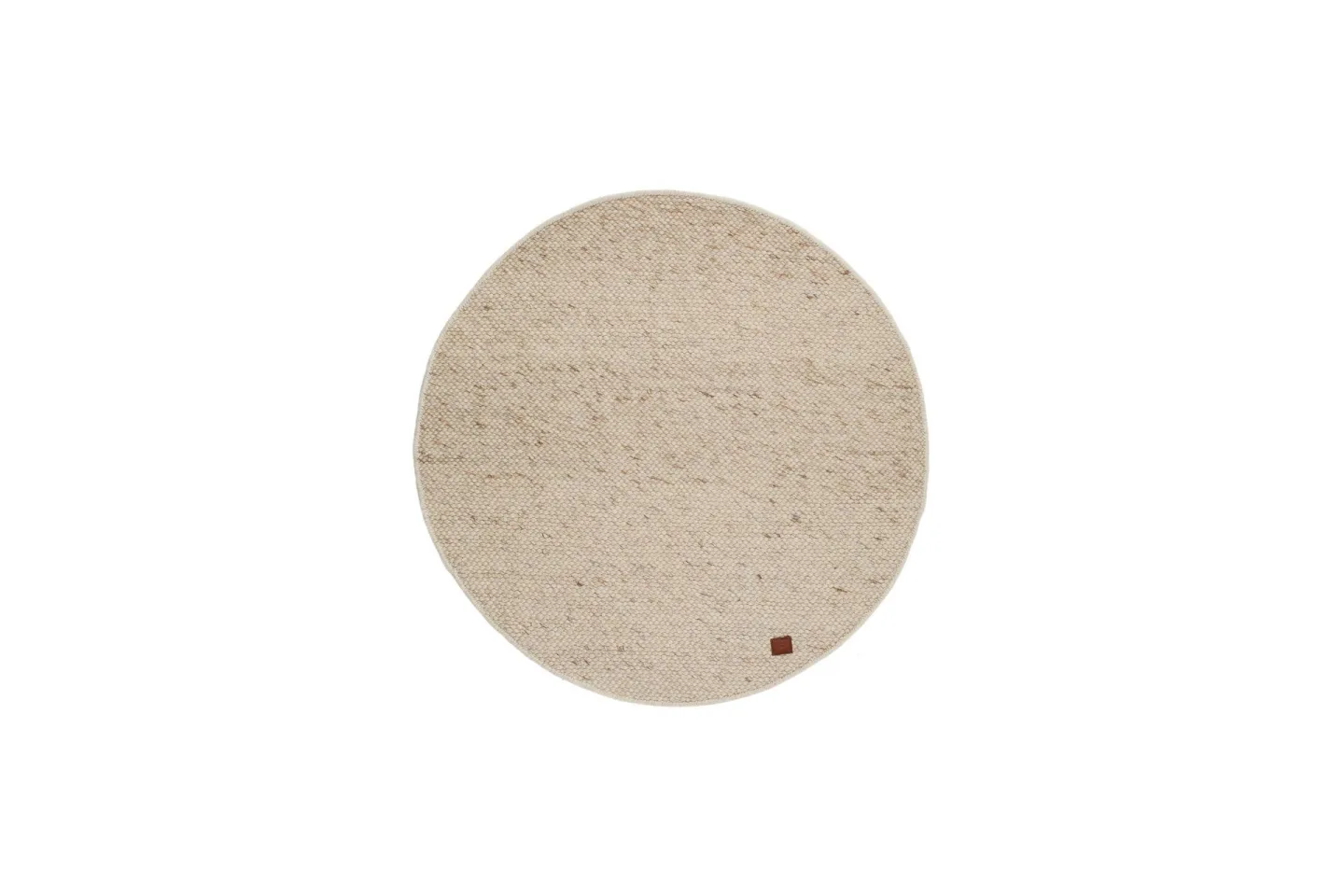 Skagen Ullmatta 200 cm Rund - Naturmelange