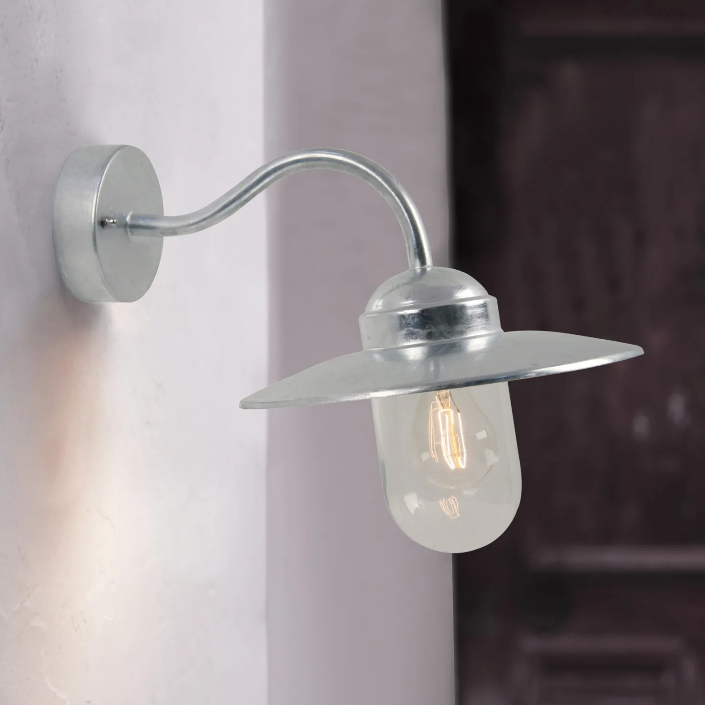 Luxembourg Außen Wandleuchte Galvanised - Nordlux - Metall - Einflammig