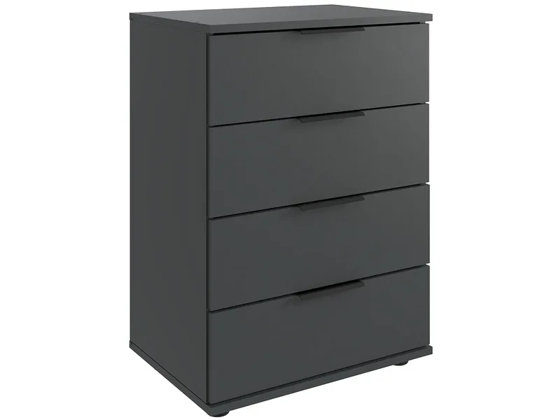 Nachttisch MIDNIGHT 4 Schubladen 52x38x74cm grafit dekor