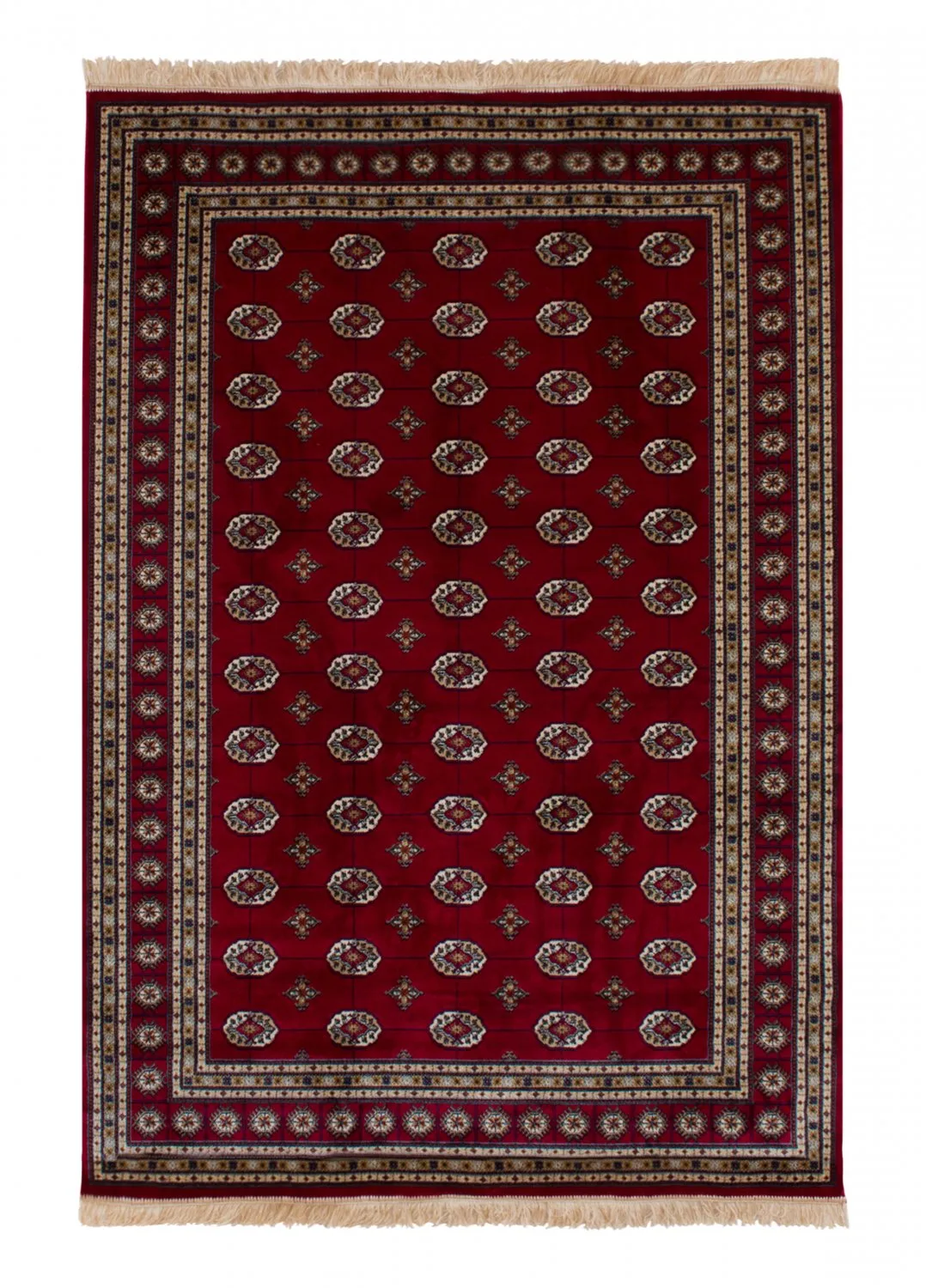 Wilton-teppe - Kashmir Boccara (rød) (Størrelse: 160 x 230 cm)