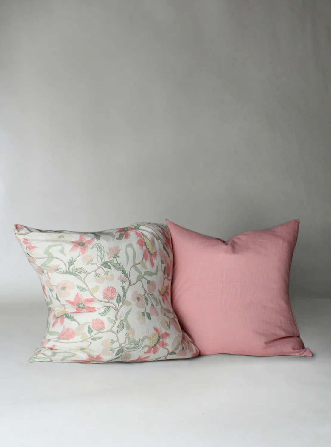 Putetrekk x 2 - Sollan (rosa) (Størrelse: 45 x 45 cm)