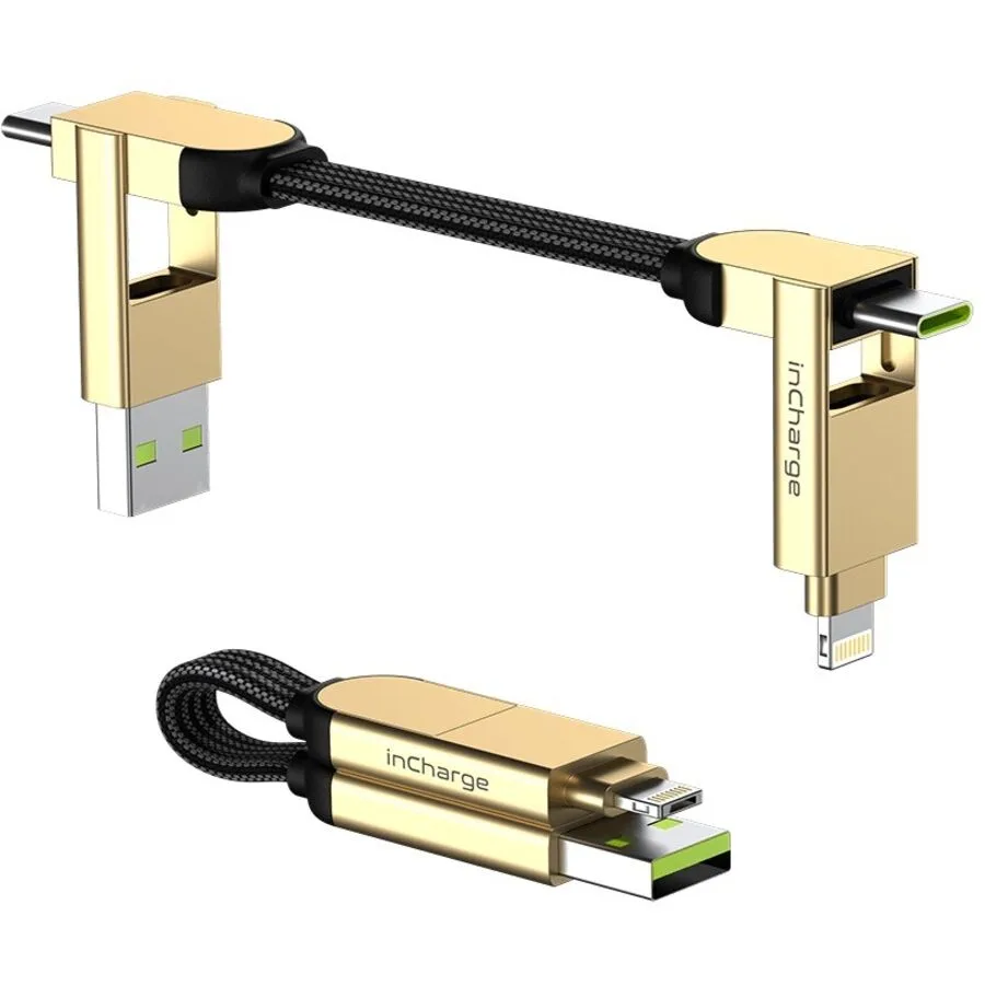 Rolling Square Ladekabel inCharge Beige