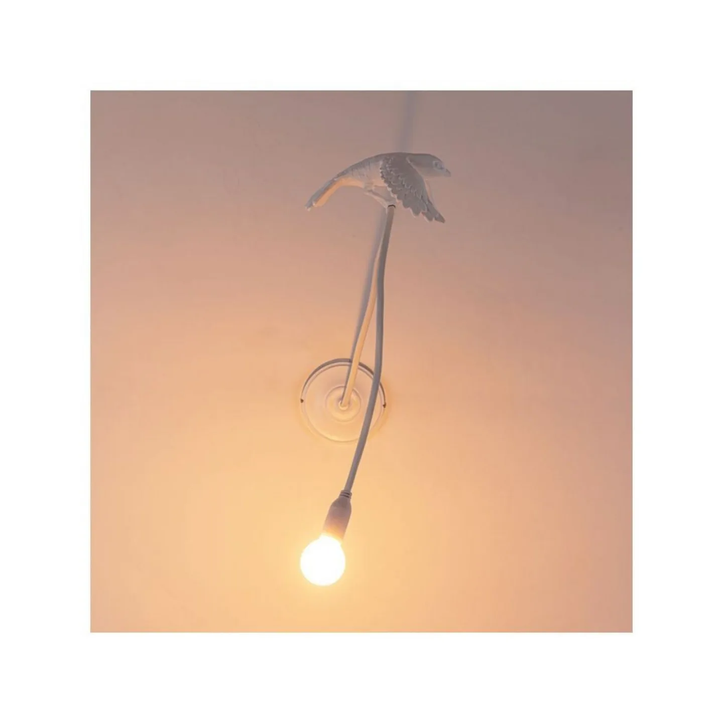 Sparrow Taking Off Vegglampe White - Seletti - Stue - Plast