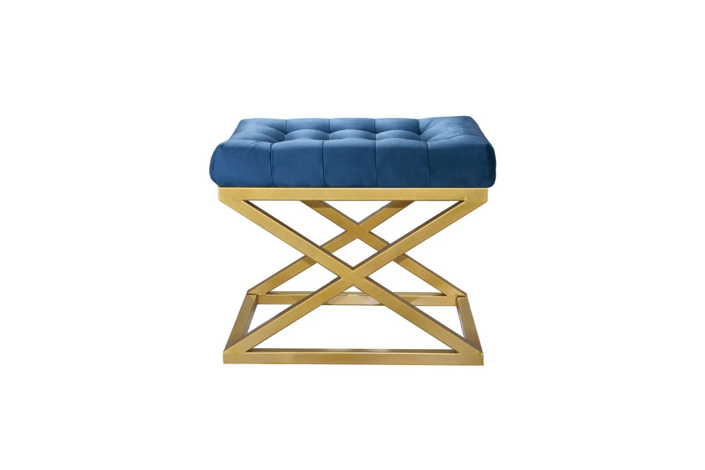 Gillie Sittpuff 40 cm - Guld/Blå