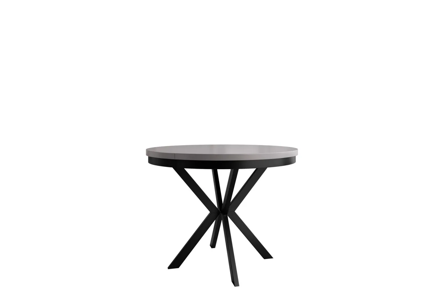 Sereth Matbord 100 cm Rund - Grå/Svart