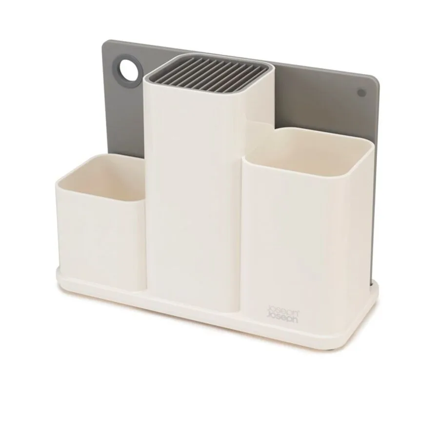 Schneidebrett Joseph Joseph Grau/Weiss Kunststoff 13 cm 31 cm - Farbe: weiss/grau - Material: Kunststoff/Silikon