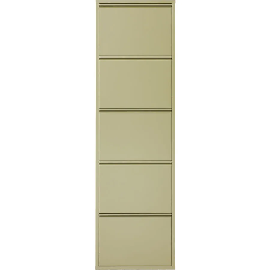 Schuhschrank Vinci Grün Metall 51 cm 169 cm