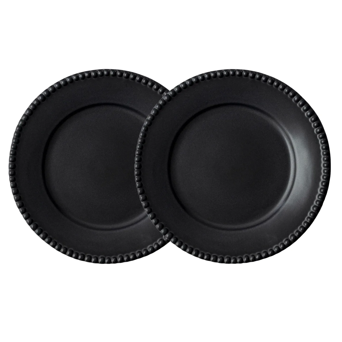 PotteryJo Daria mattallrik Ø28 cm 2-pack Ink black