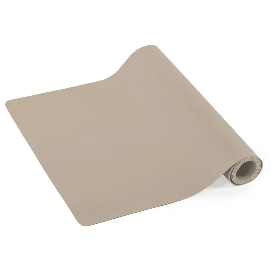 ZICZAC Tischläufer Togo braun Kunstleder B 45 cm