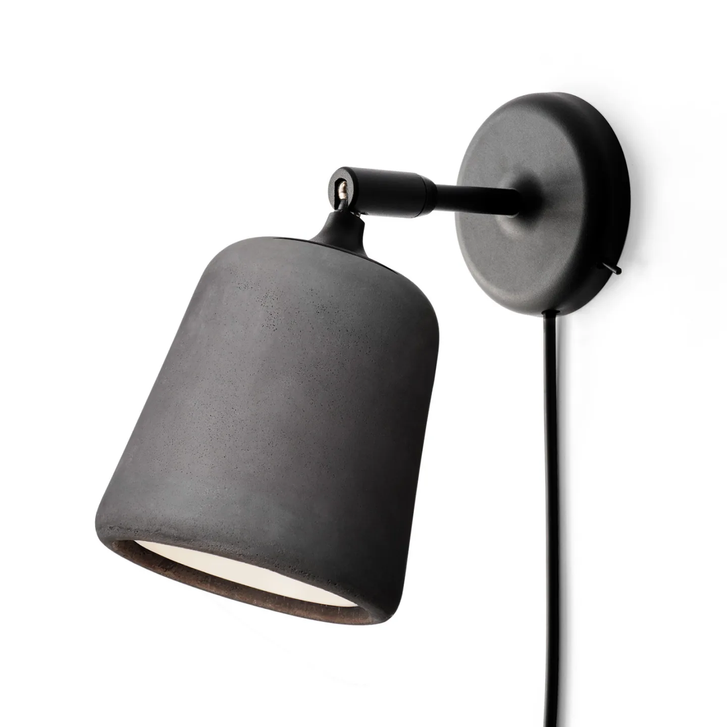 New Works Material Wandleuchte Dark grey concrete