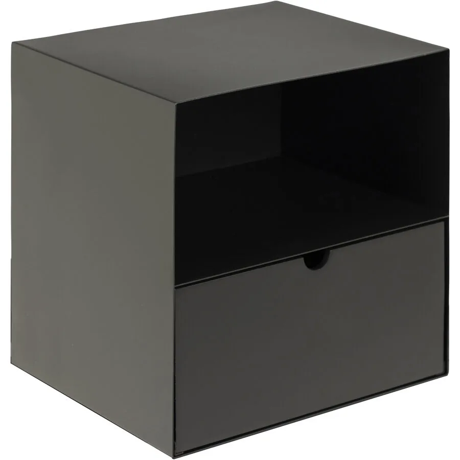 Nachttisch Joliet Schwarz Metall 30 cm