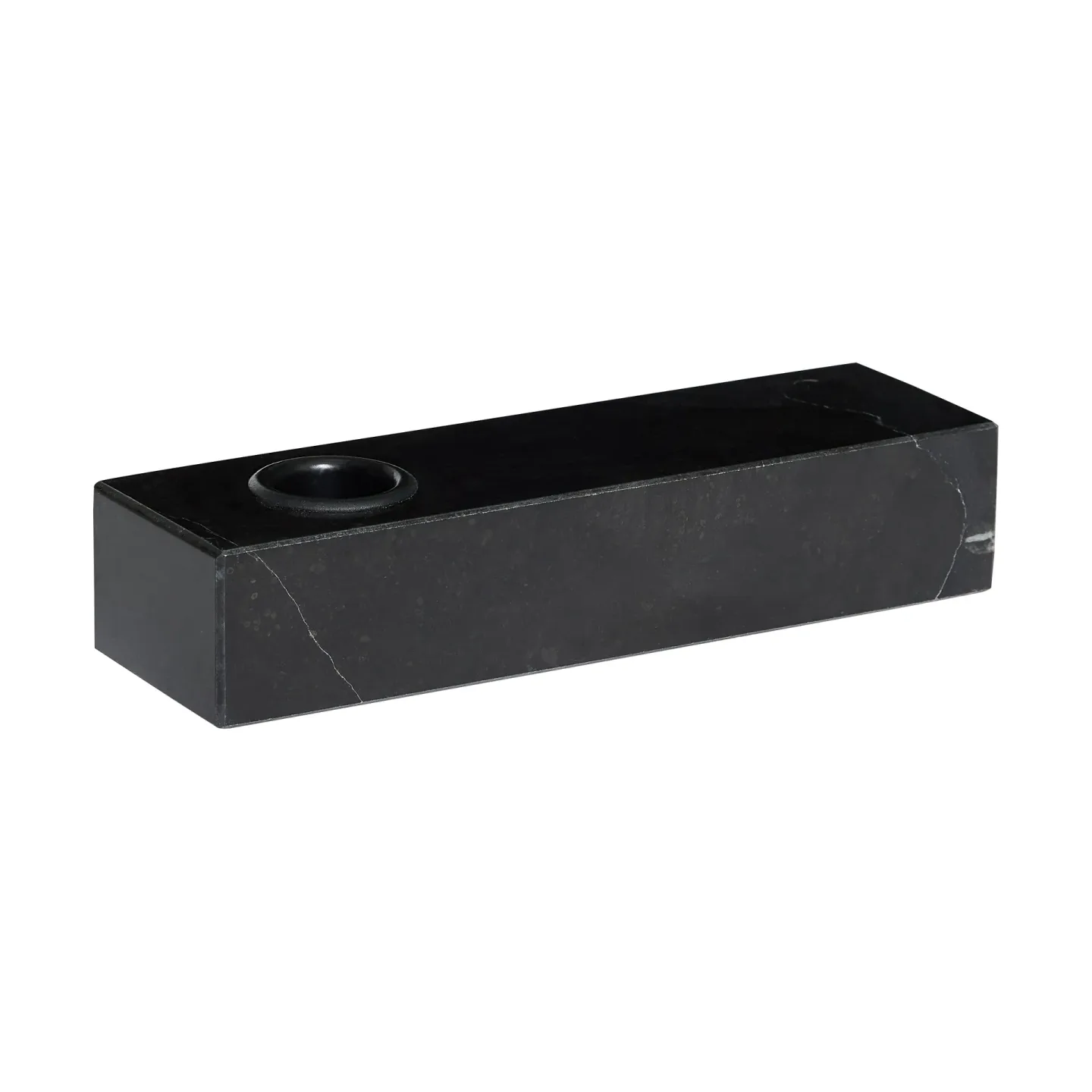 Hübsch Brick Kerzenständer Black